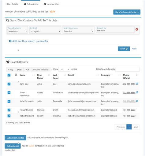 Image result for Mailing List Database