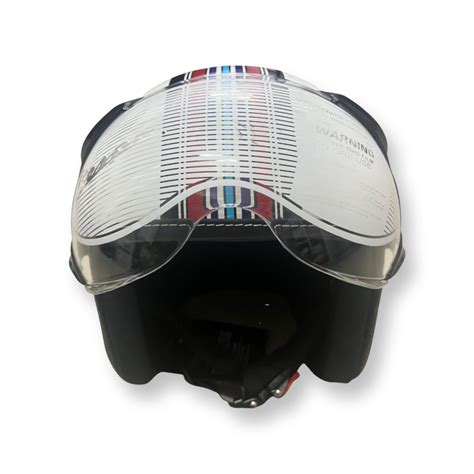 Vespa v stripes helmet - WHITE ( ORIGINAL) From Moto Modz.