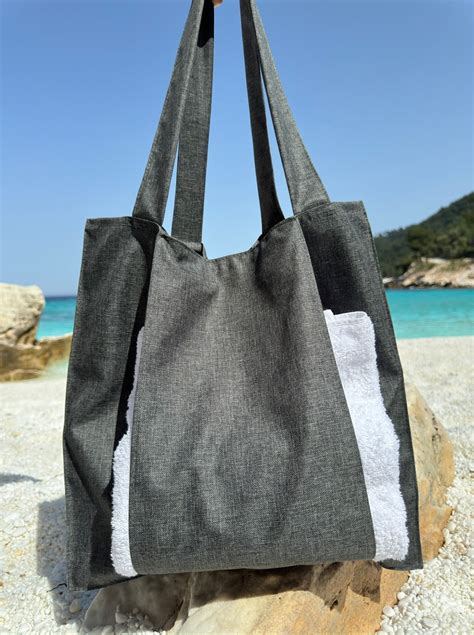 Men's Beach Bag With Separate Towel Pocket and Dual Handles, Versatile ...