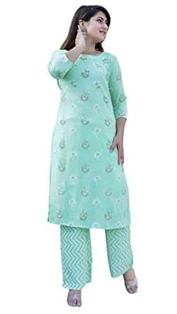 Buy Geeta Apparel Rayon Kurti Plazo Set With Jaipuri Hnadwork on Kurti ...