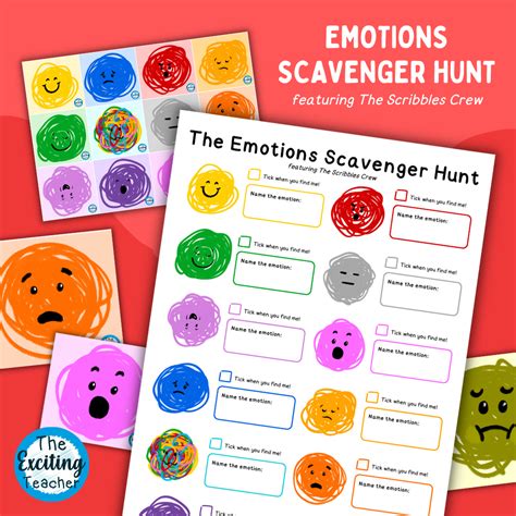 Emotions Scavenger Hunt (featuring The Scribbles Crew) – Exciting ...