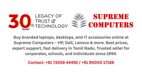 About Supreme Computers | Trusted IT Hardware Partner in Tamil Nadu ...