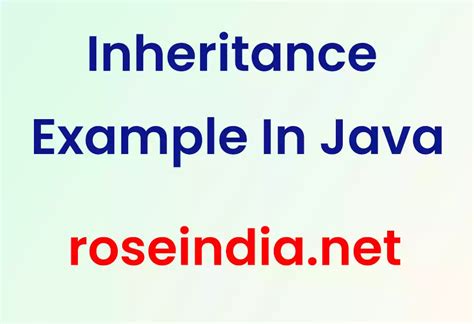 Image result for Simple Example of Inheritance in Java