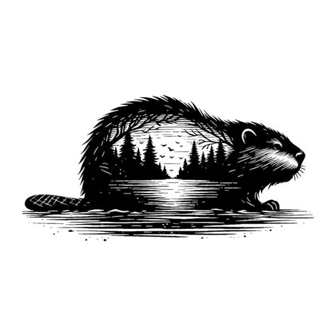 Beaver silhouette Images - Free Download on Freepik