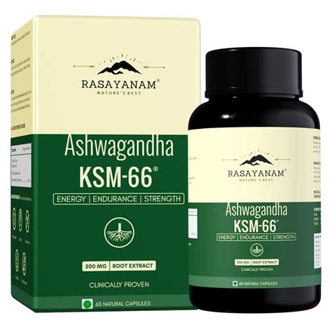 Rasayanam Ashwagandha KSM-66® | 5% Withanolides for Max Results ...