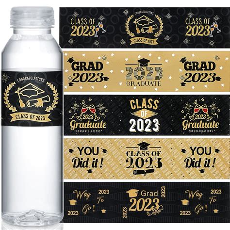 Printable Water Bottle Labels Graduation at Lola Michell blog