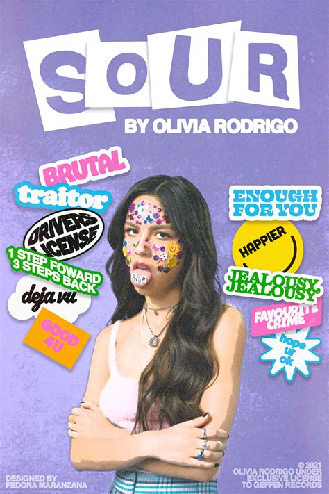 olivia rodrigo poster sour graphic graphicdesignposterdesign souralbum ...