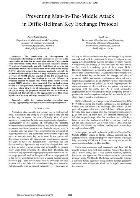 Image result for Man in the Middle Attack for Diffie-Hellman Key Exchange Algorithm