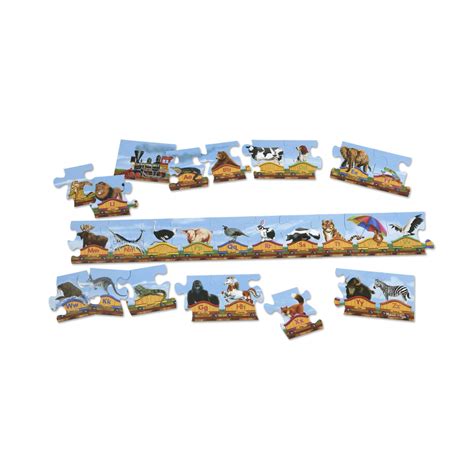 Melissa And Doug Alphabet Train Jumbo Jigsaw Floor Puzzle Letters ...