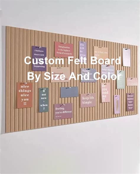 Custom Large Cork Board by Size & Color, Anti-Drilling Felt Material Bulletin Board, Largest 240 ...