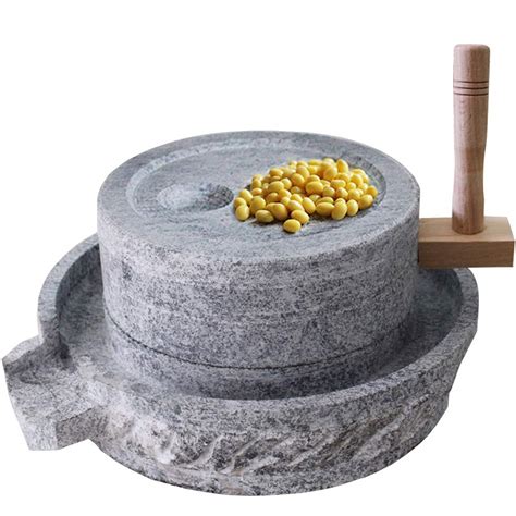 Buy Gnirue Natural Bluestone Handmade Stone Mill/Grinder (10Wx14L ...