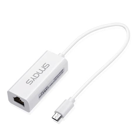 Buy Micro USB Ethernet Adapter for Android Windows Tablet, Nexus Player ...
