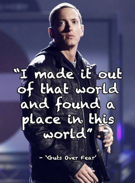 "I made it out of that world and found a place in this world" - 'Guts ...