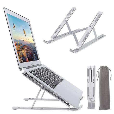 Portable Laptop Stand,Foldable Adjustable Cooling Desktop Laptop Holder ...