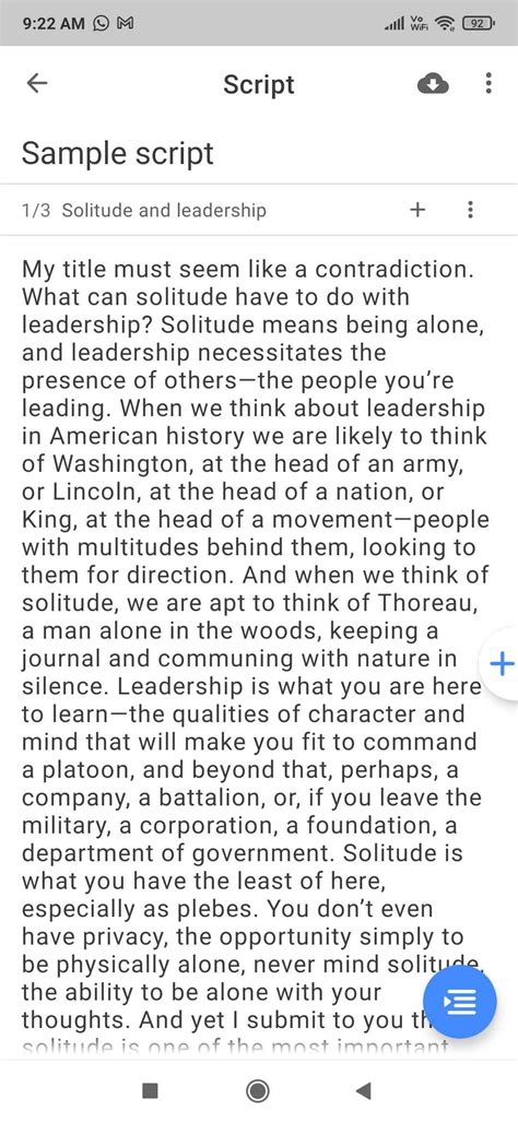 Teleprompter Script Sample 的图像结果