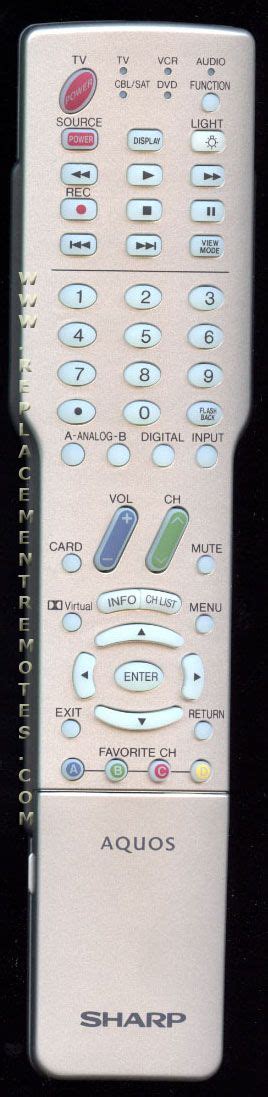 Image result for Sharp GA600WJSA Remote