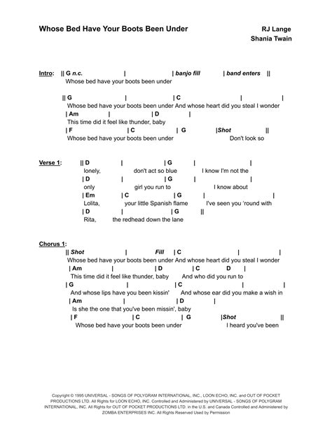 Whose Bed Have Your Boots Been Under? (arr. Bronson Ferdinand Wright ...