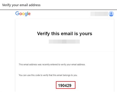 Google Email Verification Code 的图像结果