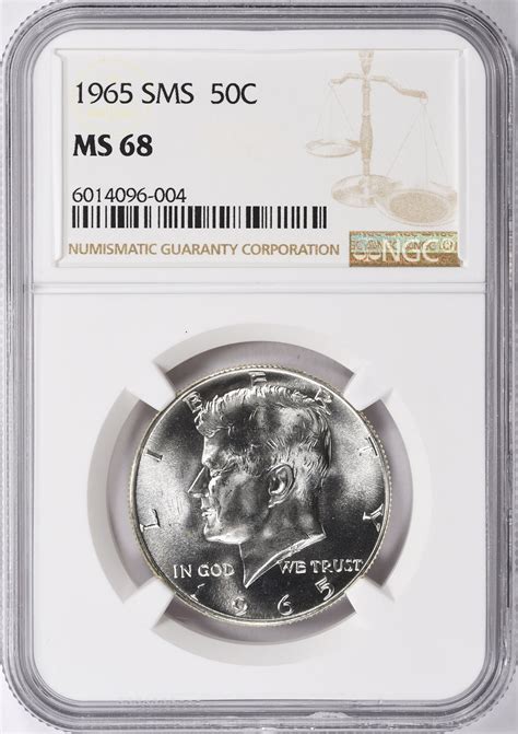 1965 Kennedy Half Dollar SMS NGC MS-68 (Item 1907762 ...