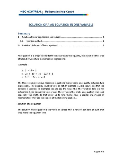 Image result for How to Solve One Variable Equations