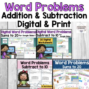 Image result for Single Digit Addition Word Problems