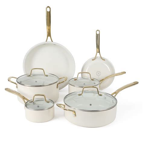 Martha Stewart Lockton Premium Nonstick PFA Free Ceramic Interior 10 ...