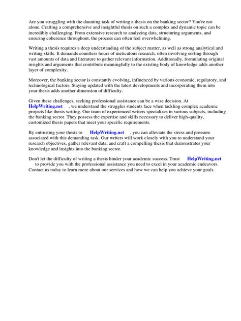 Banking Dissertation Topics 的图像结果