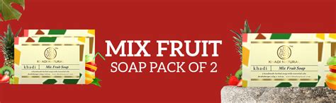 Buy Khadi Natural Mix Fruit Soap, 125g|Herbal Bathing for Glowing Skin ...