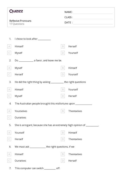 50+ Vague Pronouns worksheets for 5th Class on Quizizz | Free & Printable