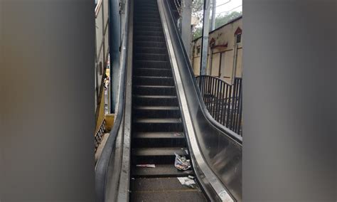 Non-functional escalators in Tambaram becomes den for anti-social elements