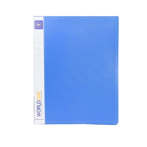 Worldone Display Book File for Documents | 0.8 mm virgin PP Sheet | 40 ...