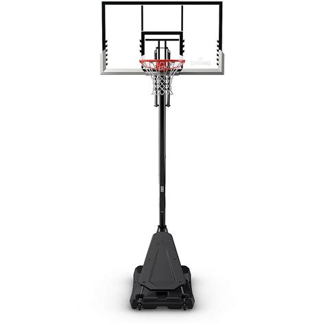 Spalding 54 in Angled Portable Pro Glide Basketball Hoop | Academy