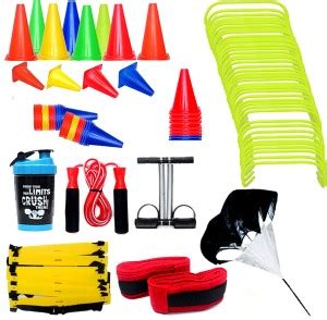 DANIKA SEHGAL Set- 48 Hurdles, 24 Cones With Holder, Ladder, Resistance ...