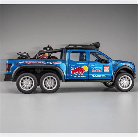 Ford Raptor F150 Pick-up - Diecast Metal Car - Scale 1:24 ...