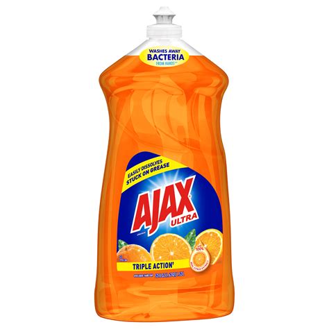 Ajax Ultra Triple Action Liquid Dish Soap, Orange - 52 fluid ounce ...