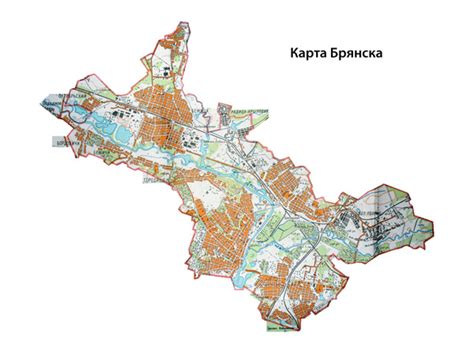 Карта Брянска. Карта города Брянск | Raster Maps | Карты всего мира в ...