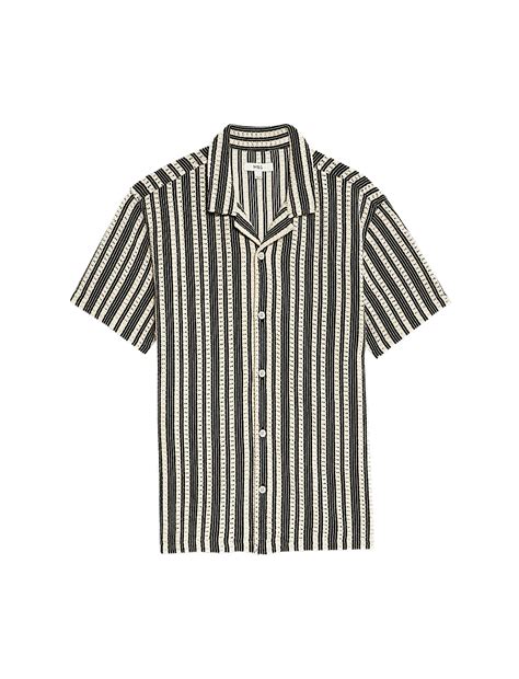 Buy Regular Fit Cotton Rich Striped Shirt at Marks & Spencer
