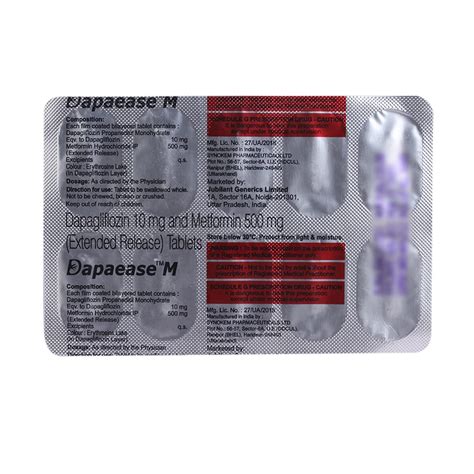 Dapaease M - Strip of 10 Tablets : Amazon.in: Health & Personal Care