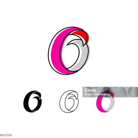 Colorful Curvy Letter O Handwritten Script Alphabet Cursive Calligraphy Typeface Vector ...