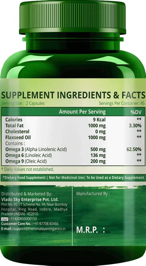 Buy HIMALAYAN ORGANICS OMEGA 3 6 9 VEGAN 90 CAPSULES Online & Get Upto ...