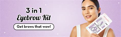 Plush 3-in-1 Professional Eyebrow Grooming Kit | Eyebrow Razor ...