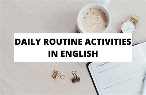 Image result for English Daily Routine Example