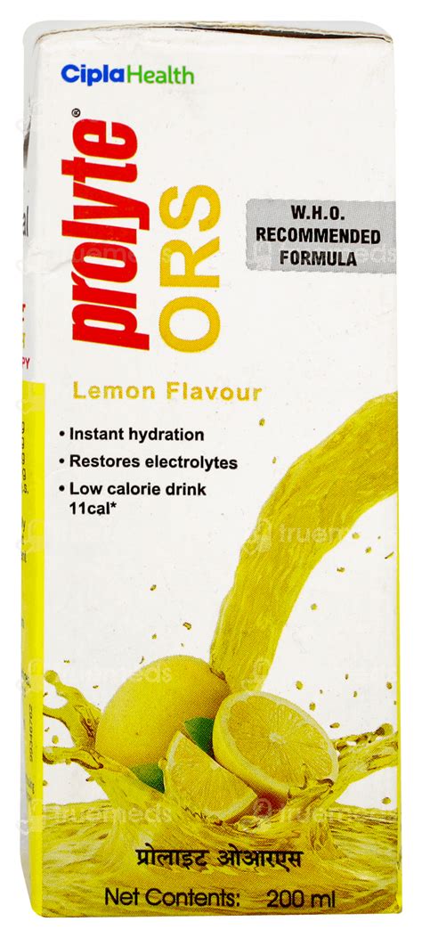 Ors Prolyte Lemon Flavour Tetra Liquid 200ml - Uses, Side Effects ...