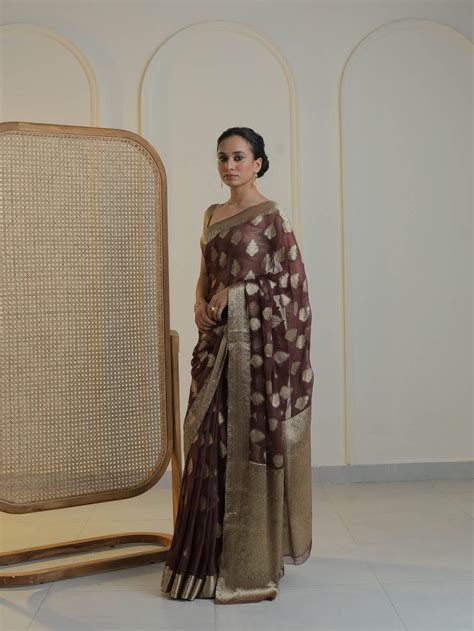 Buy Elegant Dilbura Chiffon Saree Online | Binal Patel