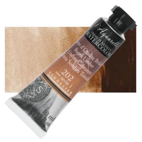 htconline.in| Sennelier l'Aquarelle Watercolor 10ml Burnt Umber