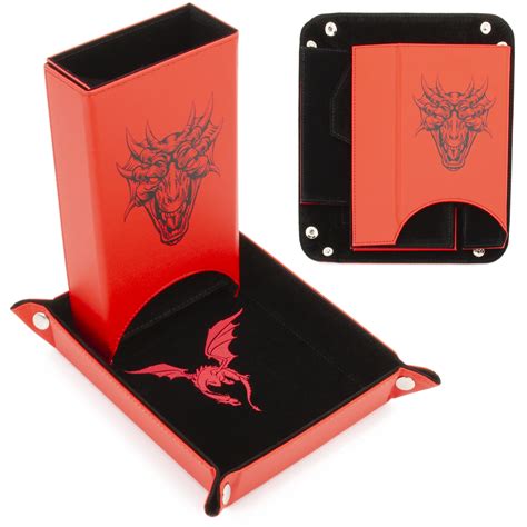 Casematix Portable Dice Tower And Tray Set With Non Scratch ...