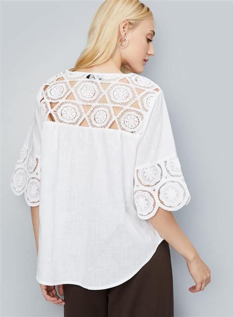 Buy Women Crochet Lace Tie-Up Top Online at just Rs. 899.0 ...