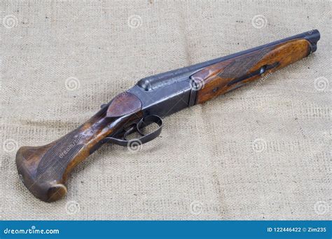 Illegal Weapon - Sawn Off Shotgun Stock Photo - Image of fire, rifle ...
