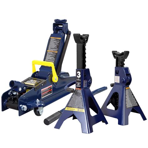 TCE 2.5 Ton Floor Jack and 3 Ton Jack Stand Combo for Car,Blue ...