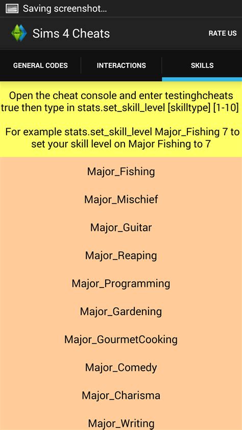 Sims 4 Skill Cheat Fabrication at Michael Berry blog